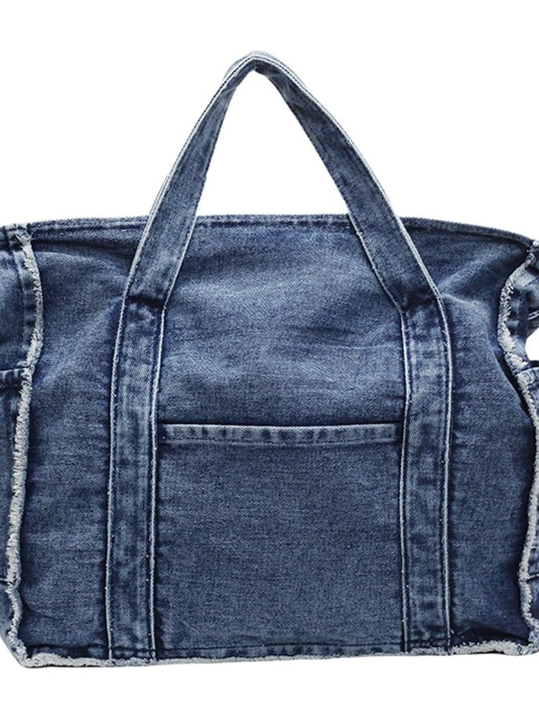 S For Women Jean Purse Casual Denim Handbag Large Capacity Crossbody Shoulder Ba